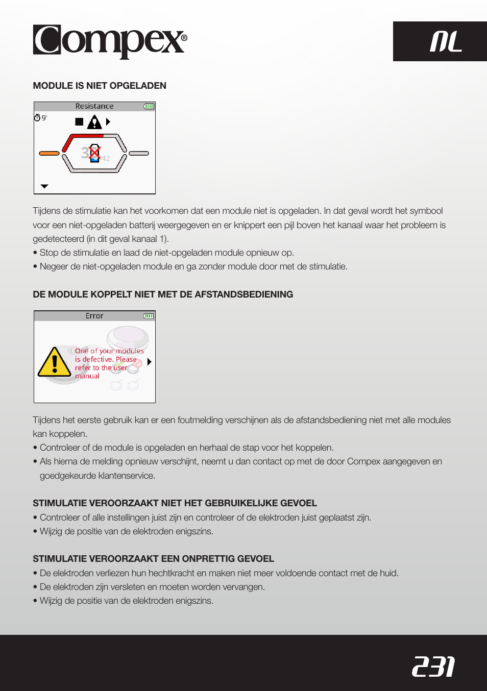 231 nl | Compex SP8.0 User Manual | Page 233 / 362