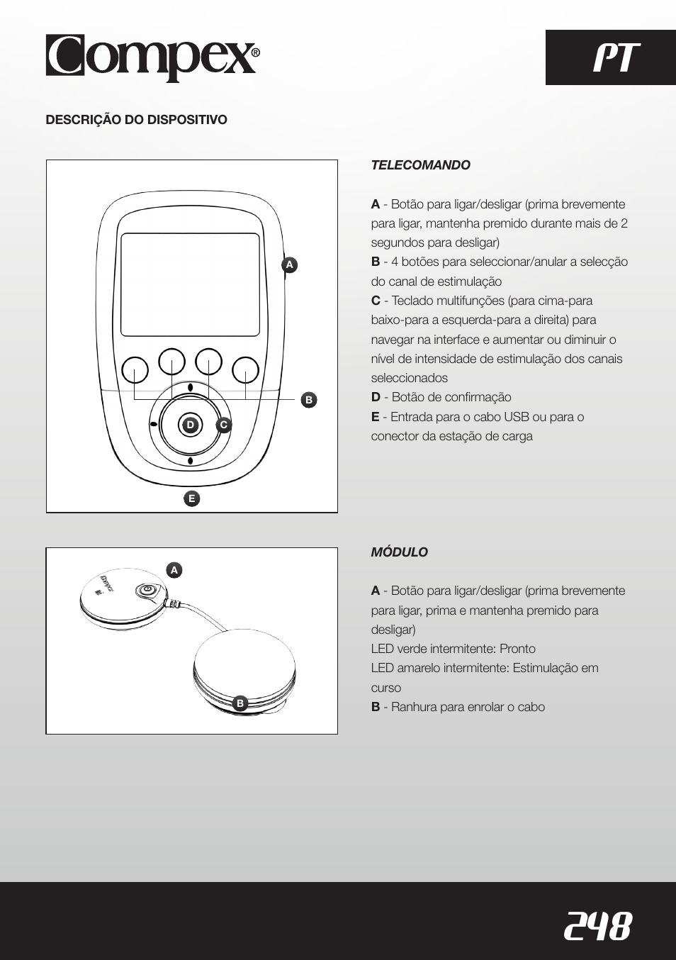 248 pt | Compex SP8.0 User Manual | Page 250 / 362
