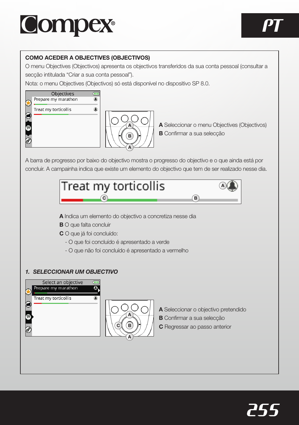 255 pt | Compex SP8.0 User Manual | Page 257 / 362