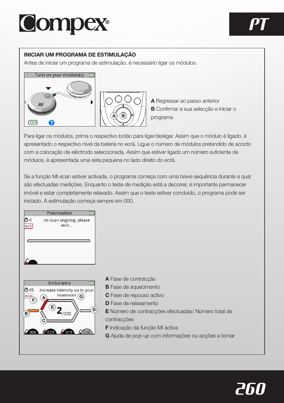 260 pt | Compex SP8.0 User Manual | Page 262 / 362