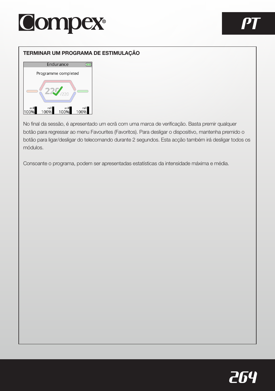264 pt | Compex SP8.0 User Manual | Page 266 / 362