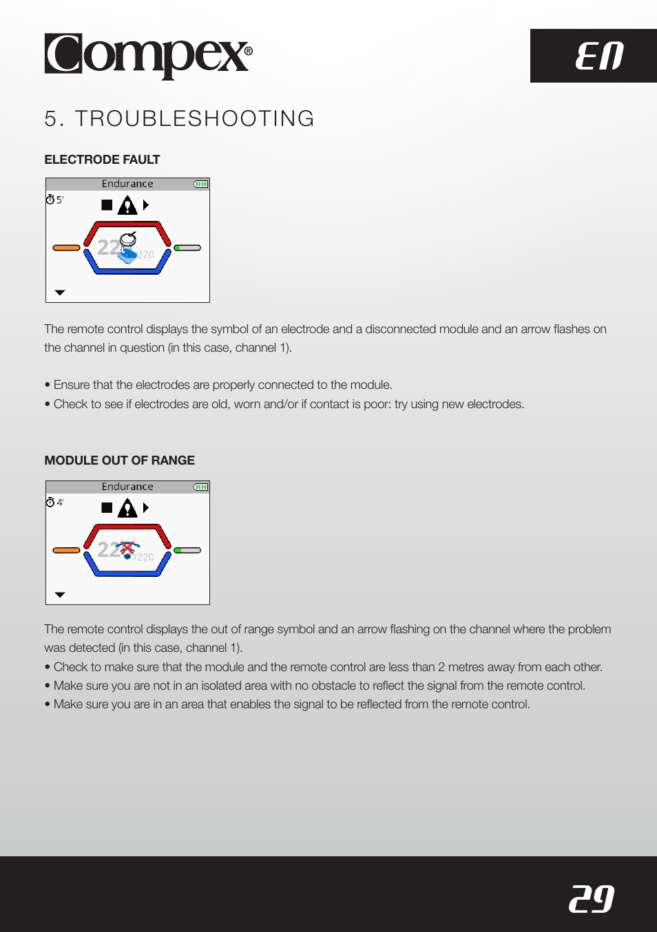 29 en | Compex SP8.0 User Manual | Page 31 / 362