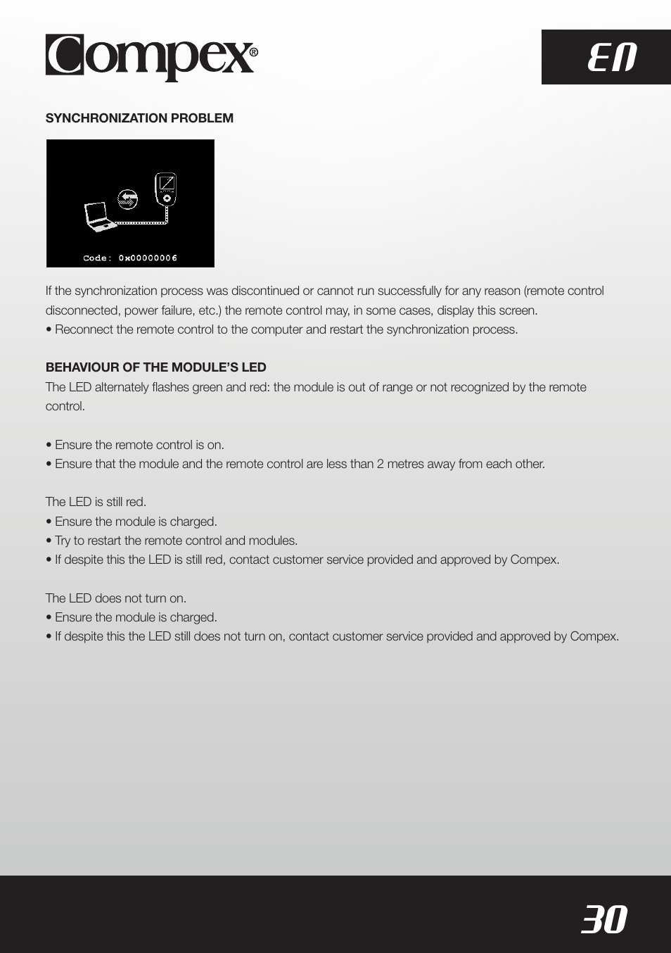 30 en | Compex SP8.0 User Manual | Page 32 / 362