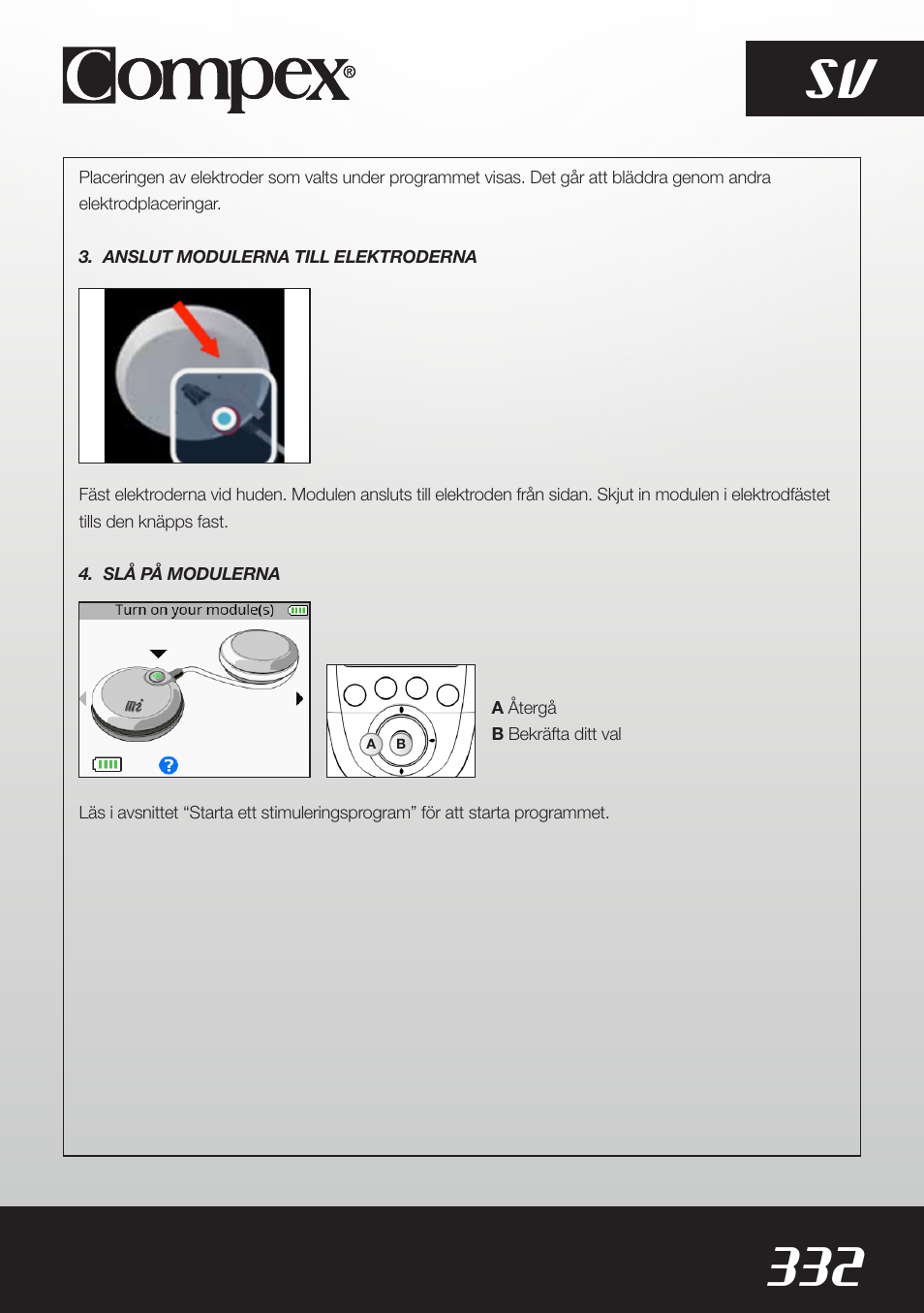 332 sv | Compex SP8.0 User Manual | Page 334 / 362