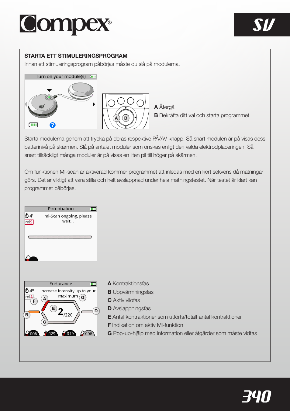 340 sv | Compex SP8.0 User Manual | Page 342 / 362