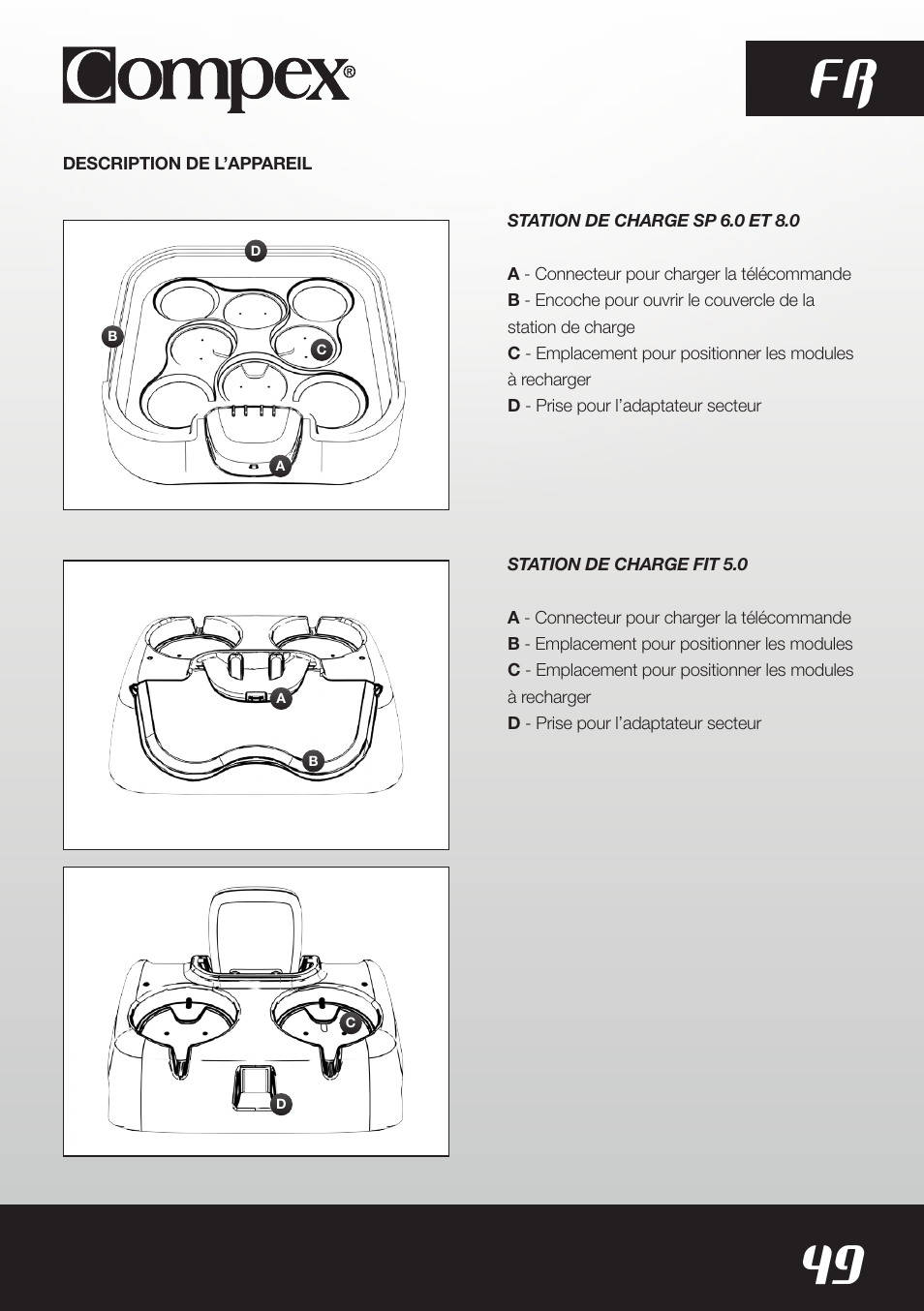 49 fr | Compex SP8.0 User Manual | Page 51 / 362