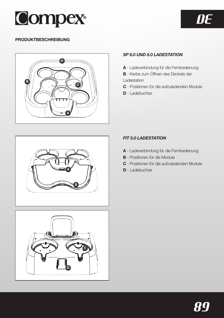 89 de | Compex SP8.0 User Manual | Page 91 / 362