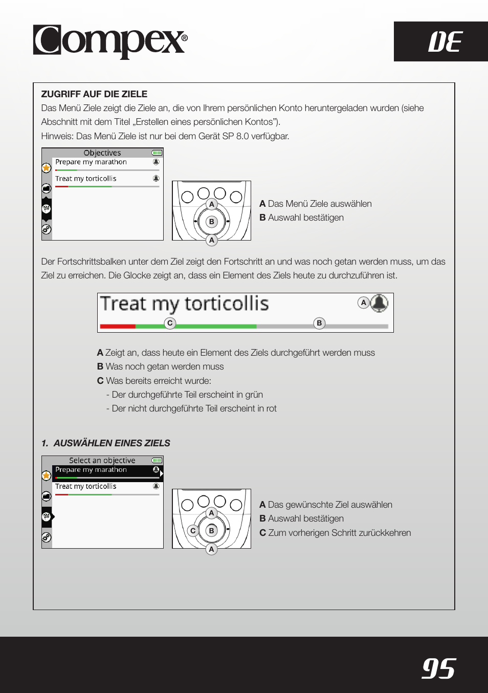 95 de | Compex SP8.0 User Manual | Page 97 / 362