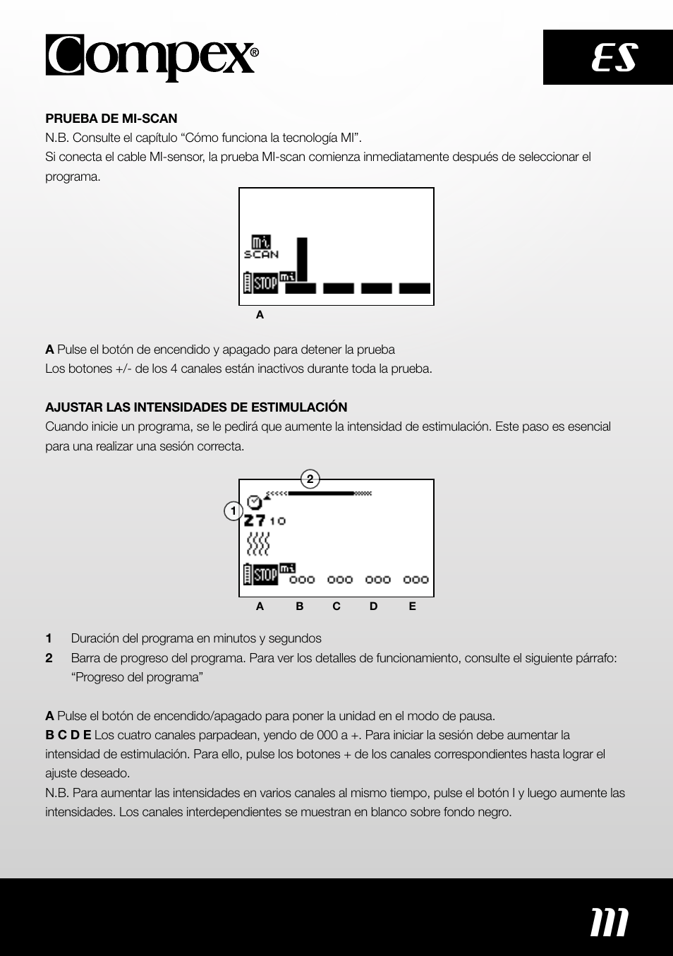 111 es | Compex SP4.0 User Manual | Page 113 / 226