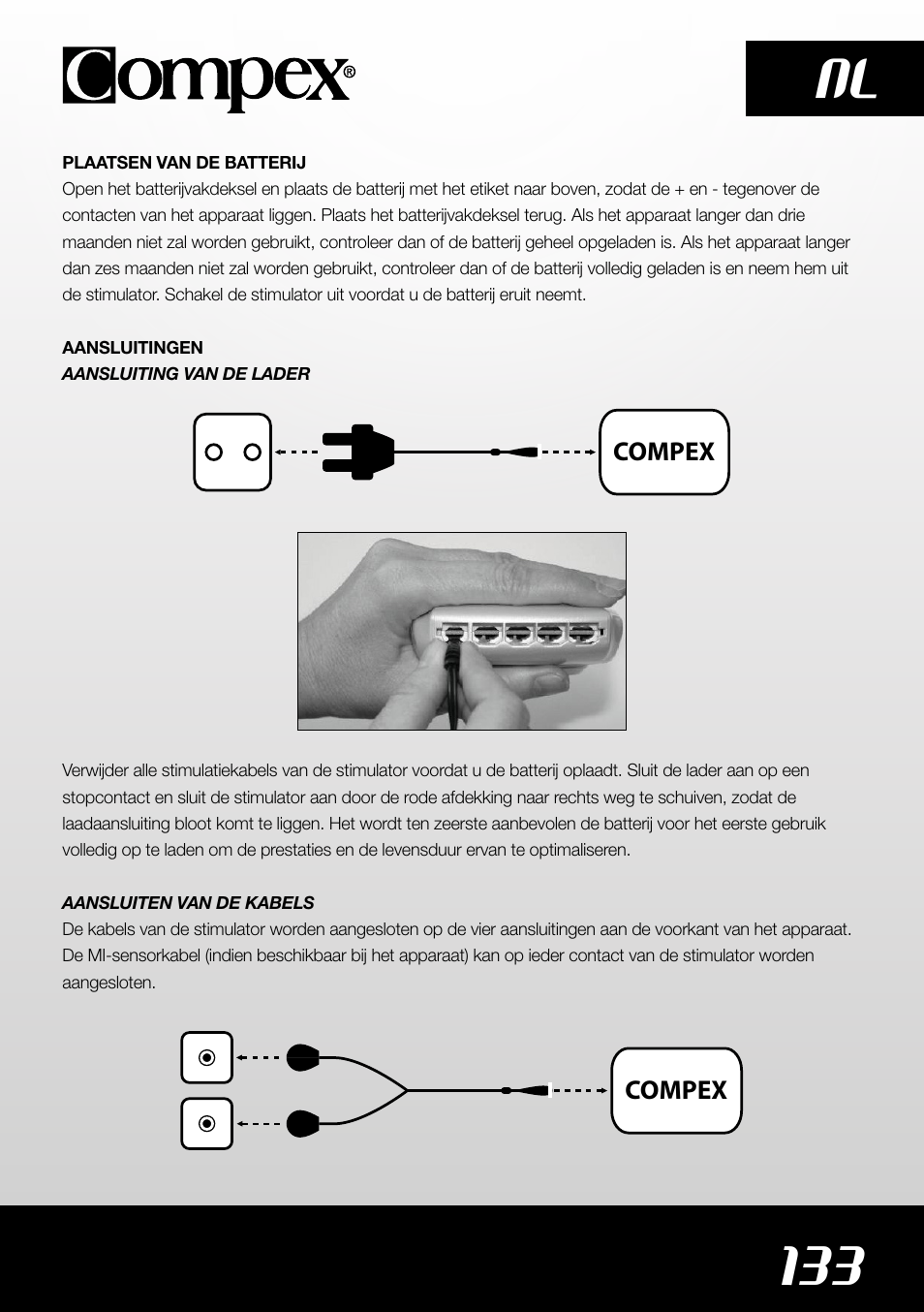 133 nl | Compex SP4.0 User Manual | Page 135 / 226