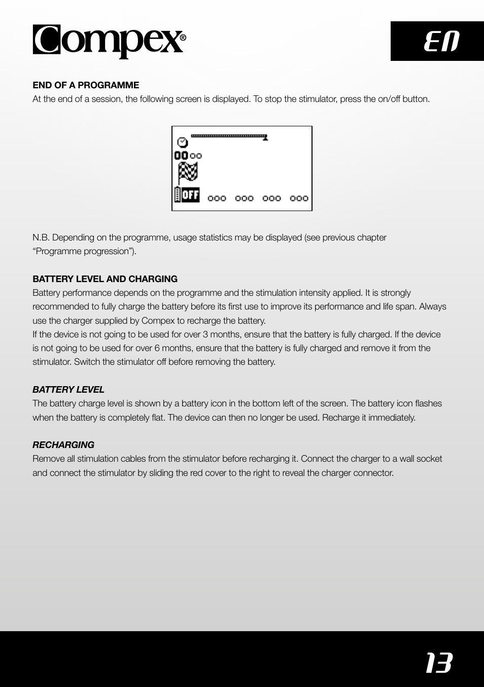 13 en | Compex SP4.0 User Manual | Page 15 / 226