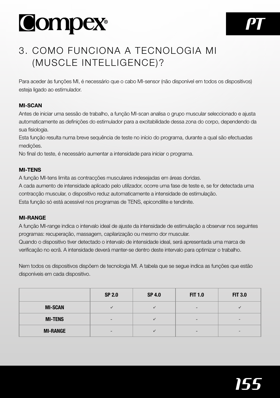 155 pt | Compex SP4.0 User Manual | Page 157 / 226