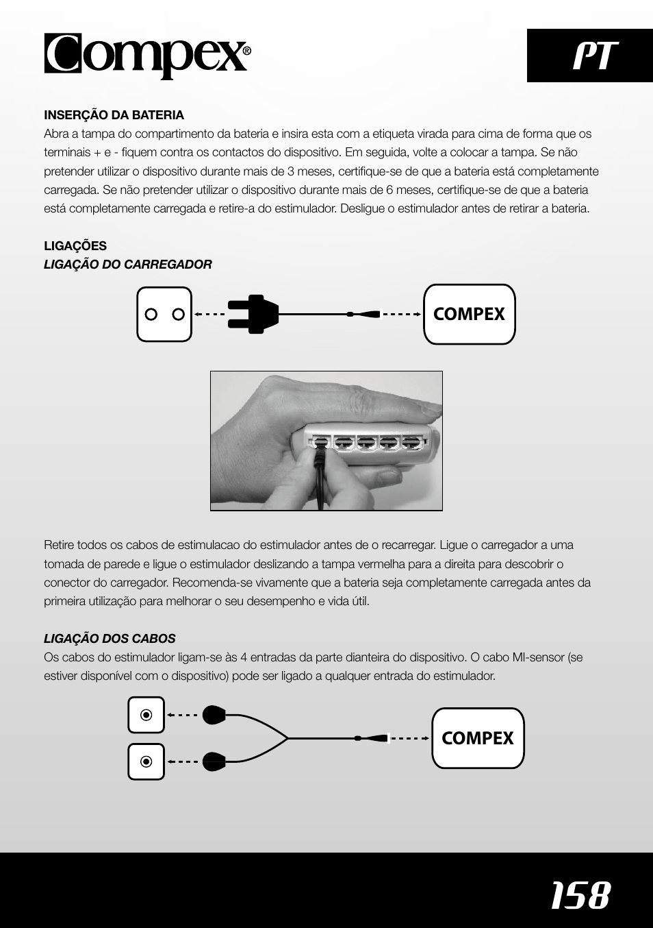 158 pt | Compex SP4.0 User Manual | Page 160 / 226