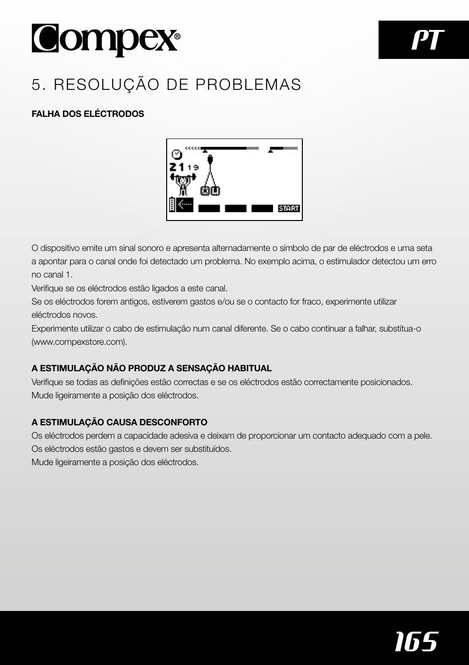 165 pt | Compex SP4.0 User Manual | Page 167 / 226