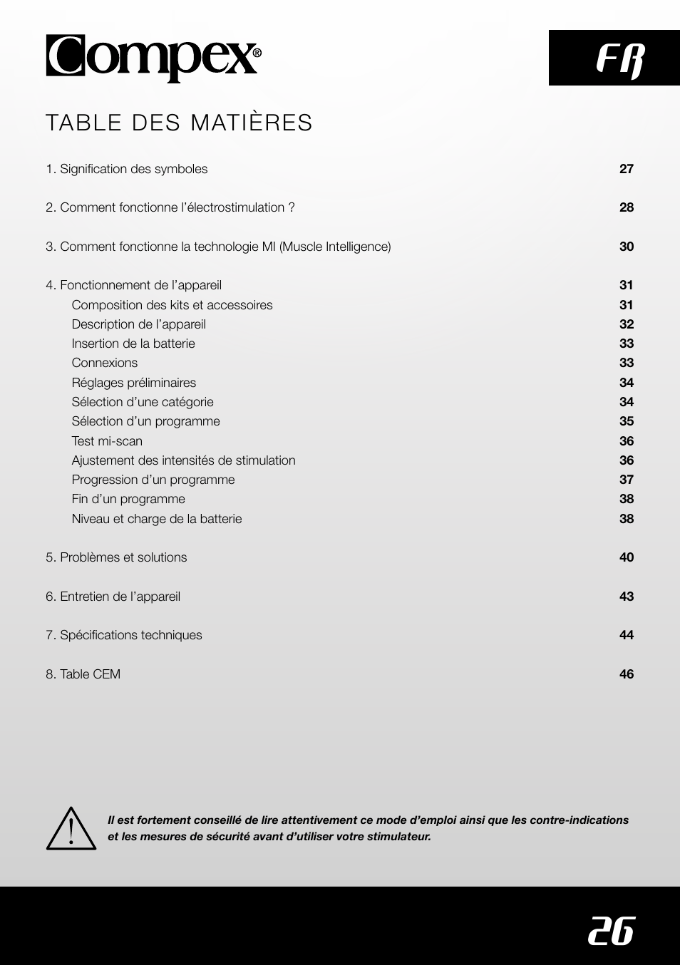 Compex SP4.0 User Manual | Page 28 / 226