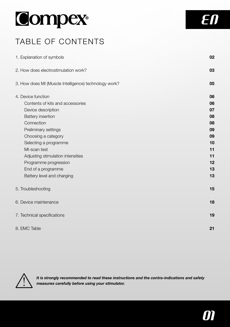 Compex SP4.0 User Manual | Page 3 / 226