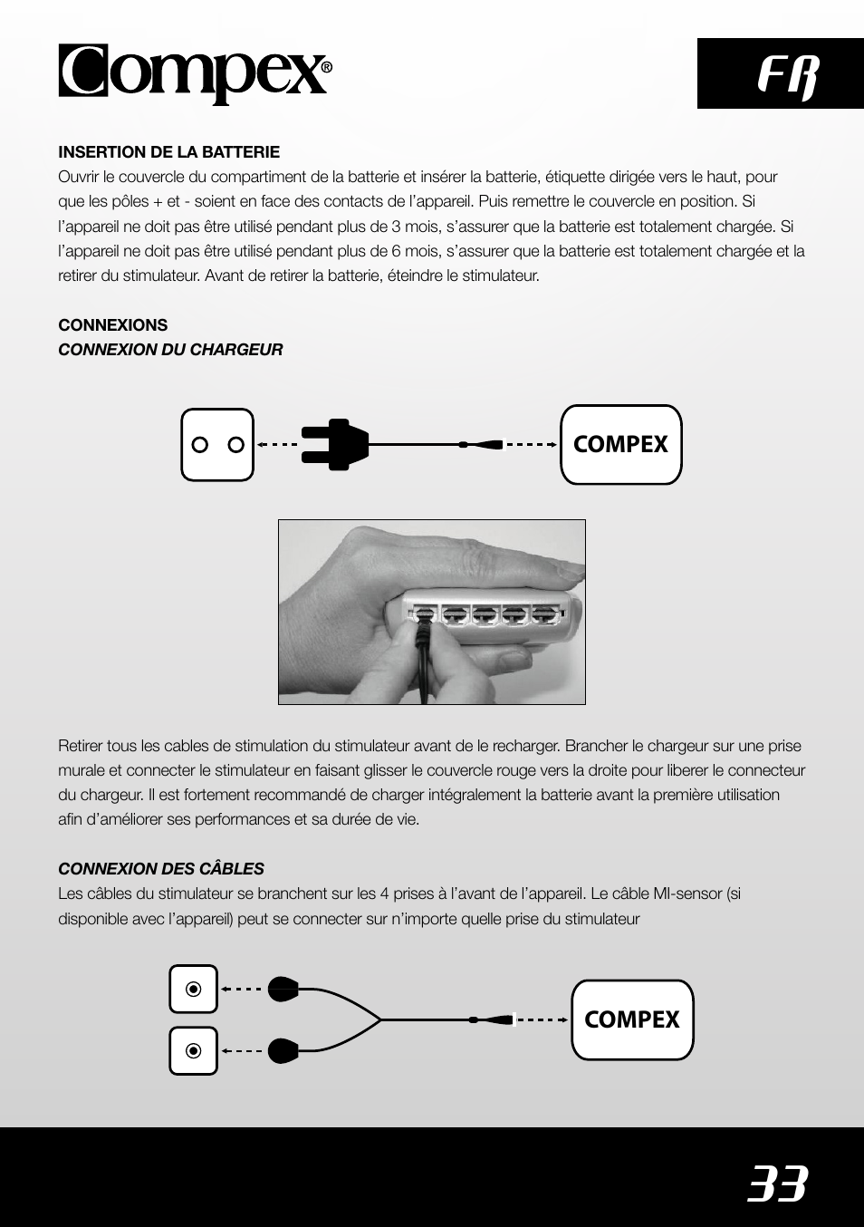 33 fr | Compex SP4.0 User Manual | Page 35 / 226