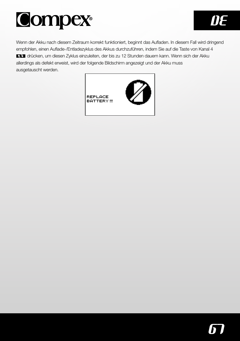 67 de | Compex SP4.0 User Manual | Page 69 / 226