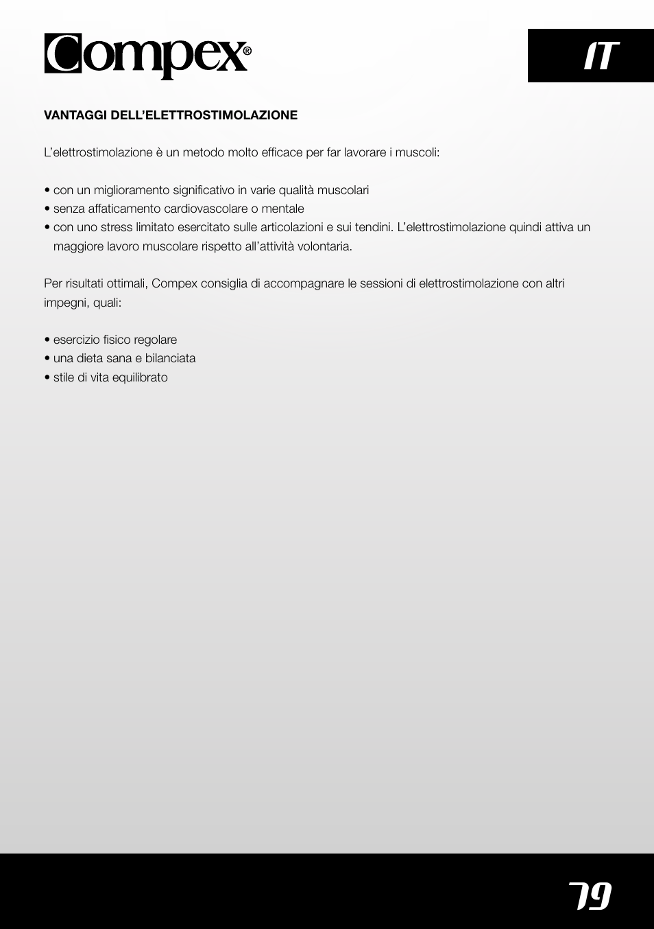 79 it | Compex SP4.0 User Manual | Page 81 / 226