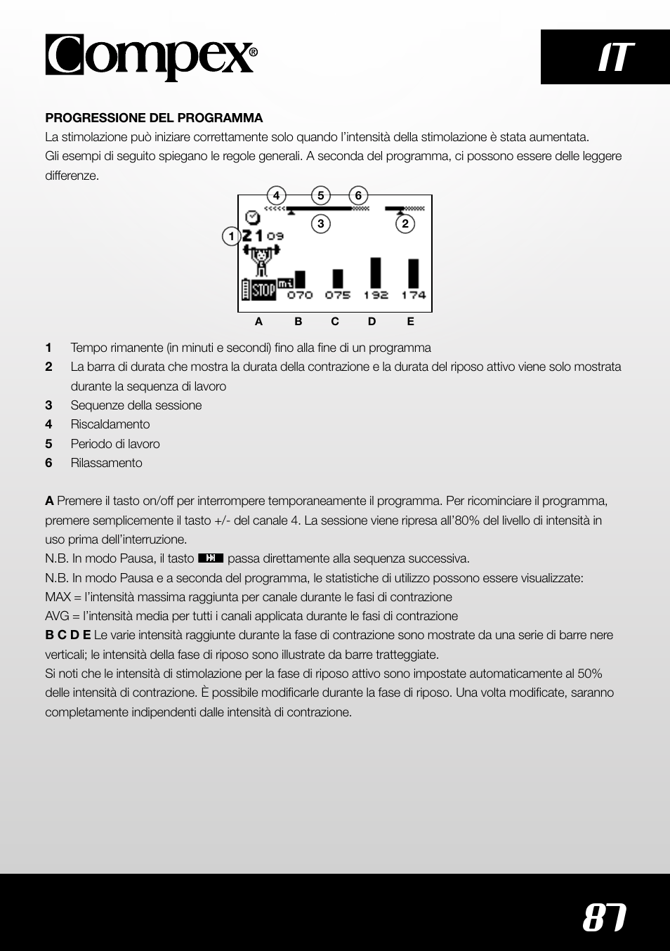 87 it | Compex SP4.0 User Manual | Page 89 / 226