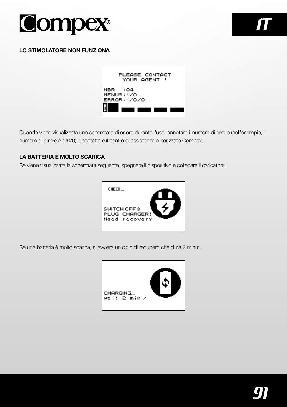 91 it | Compex SP4.0 User Manual | Page 93 / 226