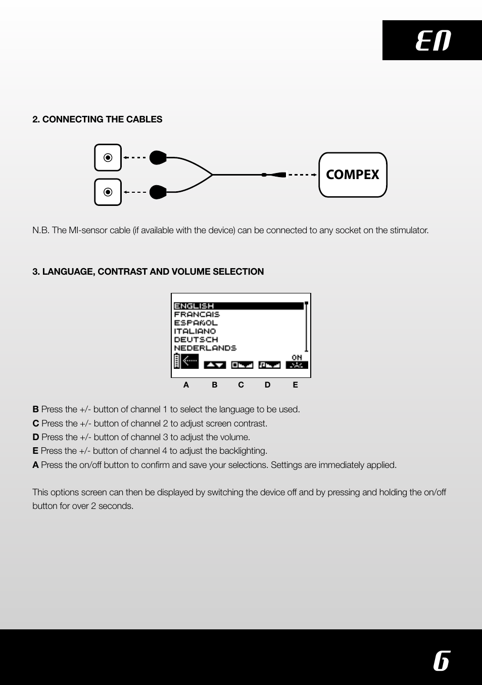 Compex SP4.0 User Manual | Page 7 / 76