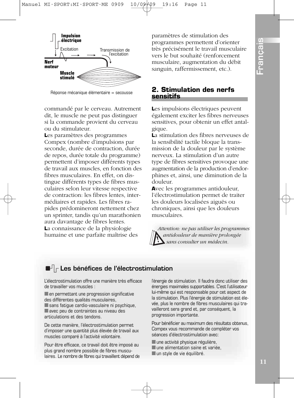 Compex mi-Sport User Manual | Page 11 / 176