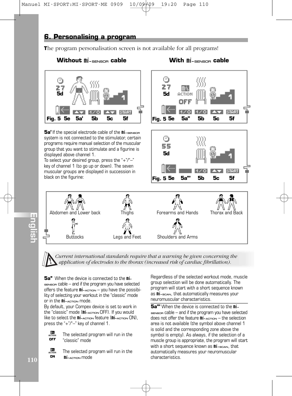 Compex mi-Sport User Manual | Page 110 / 176