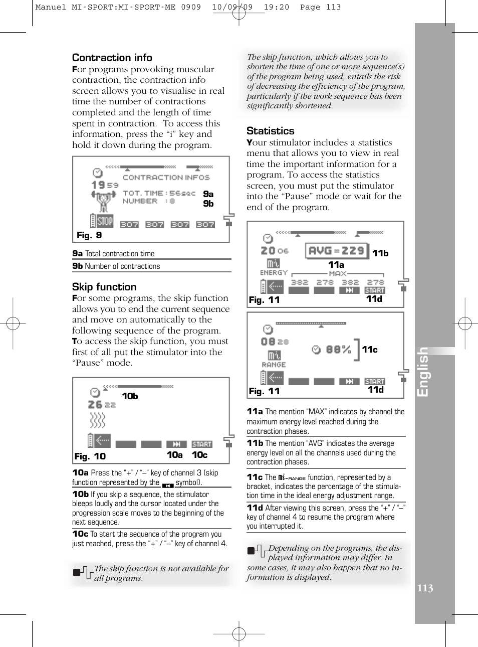 En g li s h | Compex mi-Sport User Manual | Page 113 / 176