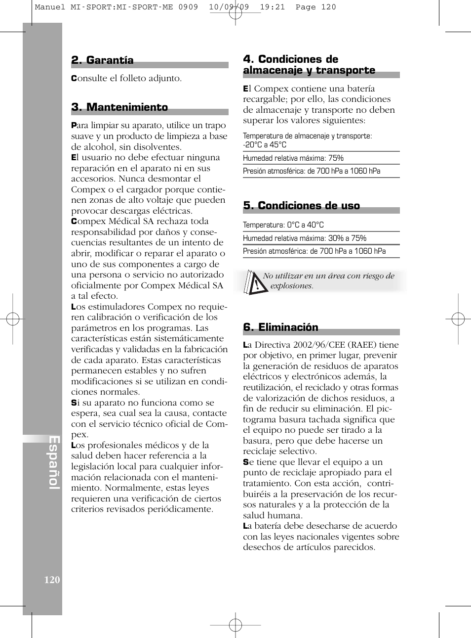 Compex mi-Sport User Manual | Page 120 / 176