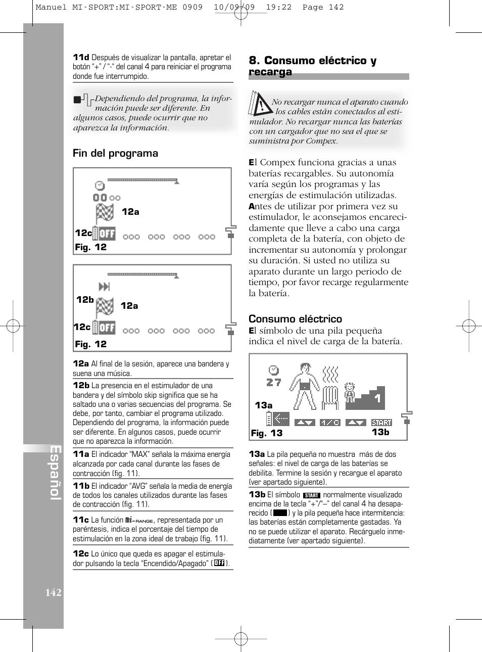 Compex mi-Sport User Manual | Page 142 / 176