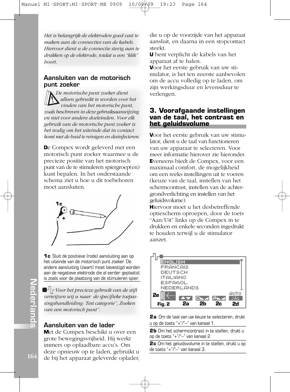 Compex mi-Sport User Manual | Page 164 / 176