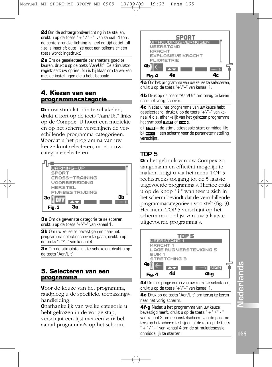 Compex mi-Sport User Manual | Page 165 / 176