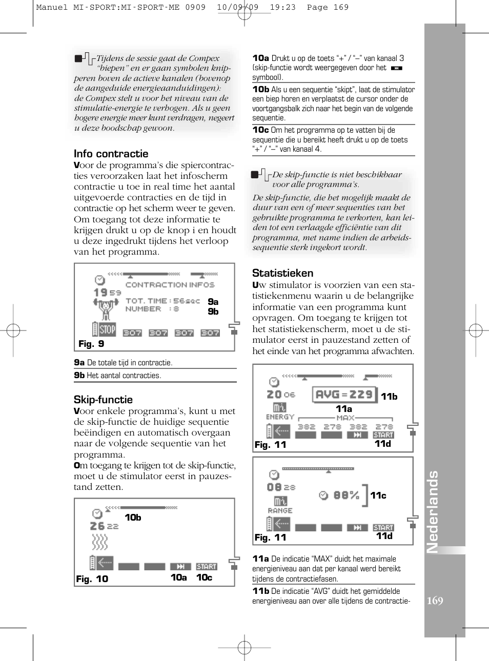 Compex mi-Sport User Manual | Page 169 / 176