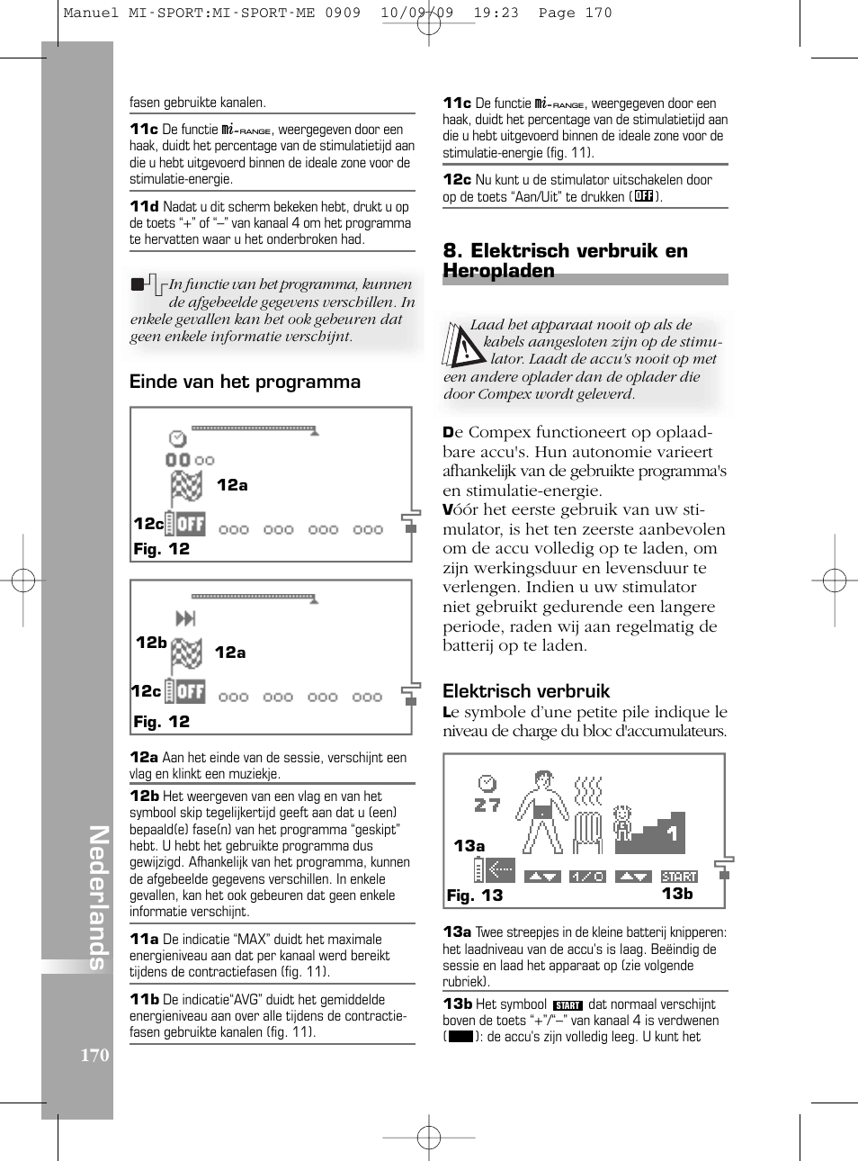 Compex mi-Sport User Manual | Page 170 / 176