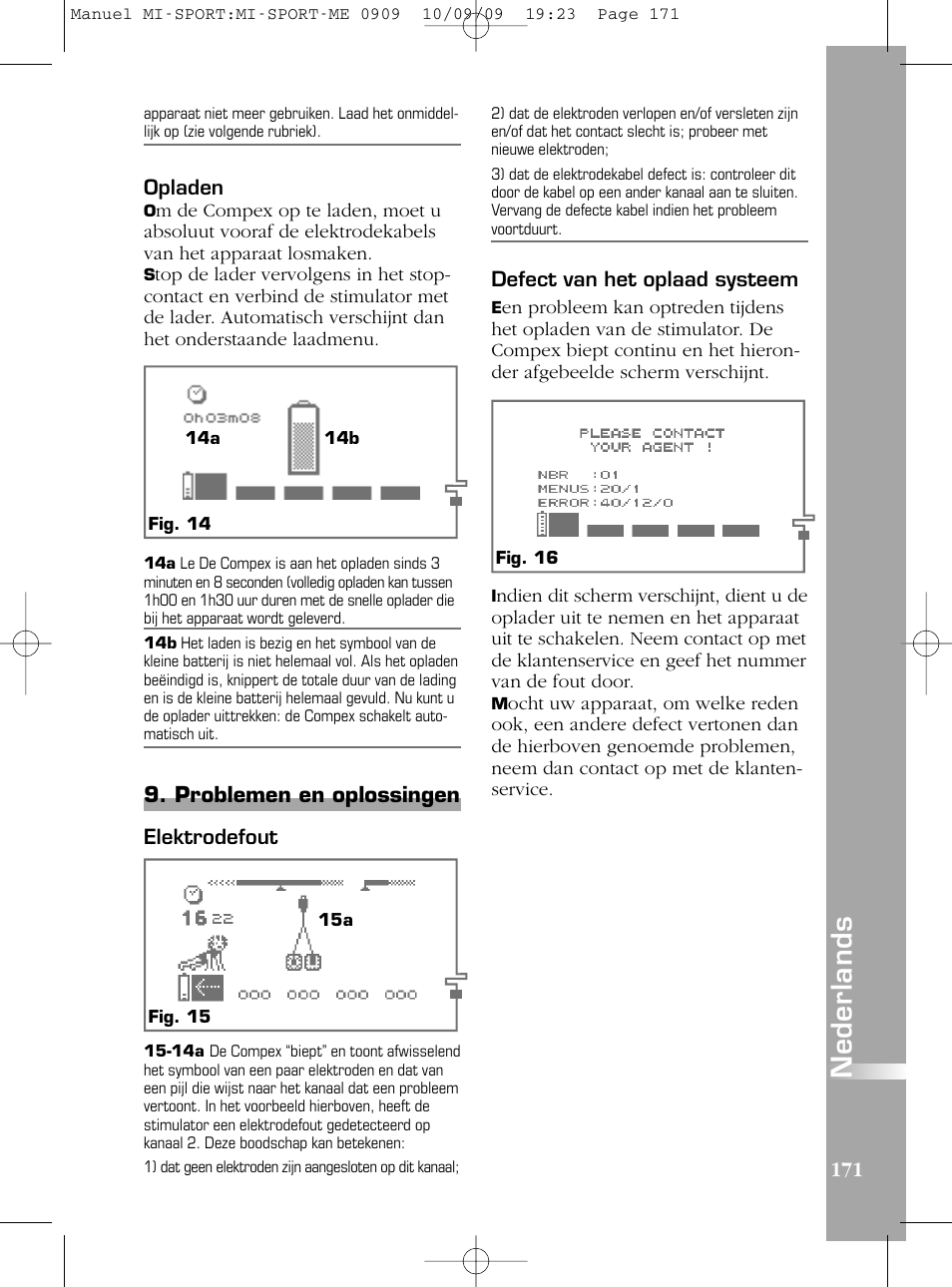 Compex mi-Sport User Manual | Page 171 / 176