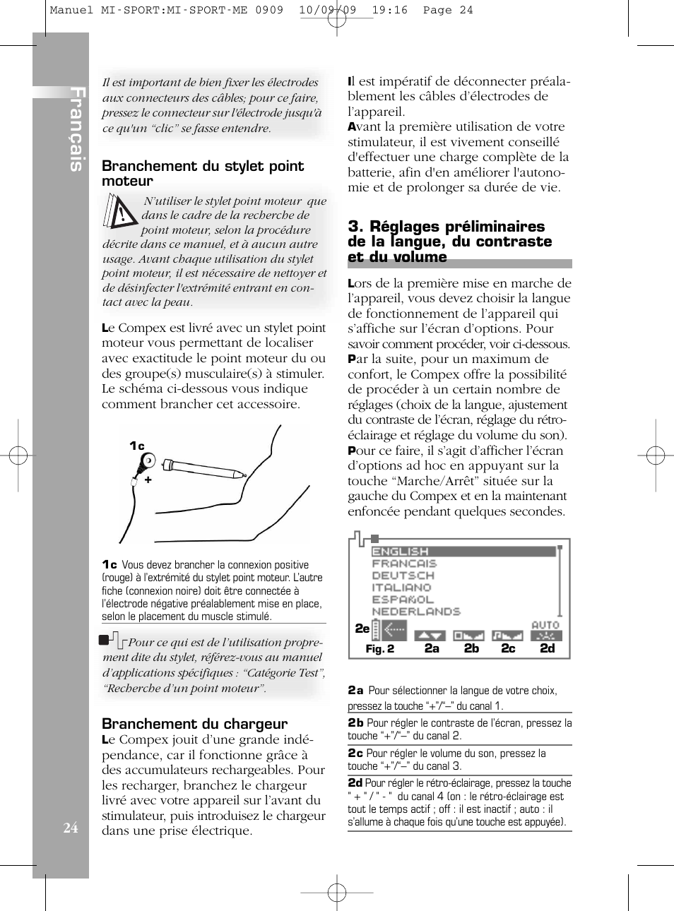 Qu’est-ce que la technologie m, Was ist die technologie, Che cos’è la tecnologia | What is m technolog, Qué es la tecnología, Wat is de m-technologi, V. qu’est-ce que la technologie | Compex mi-Sport User Manual | Page 24 / 176