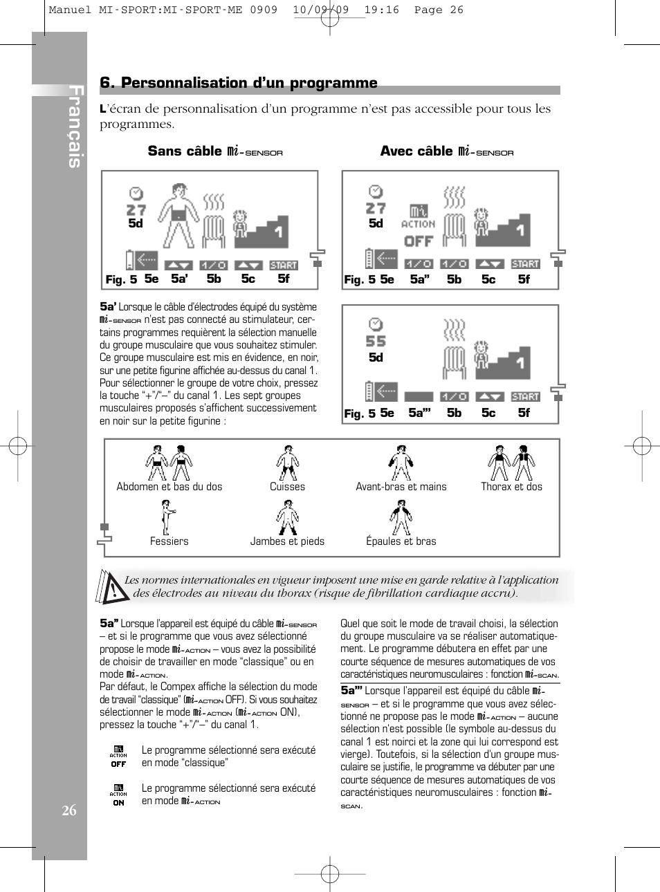 Compex mi-Sport User Manual | Page 26 / 176