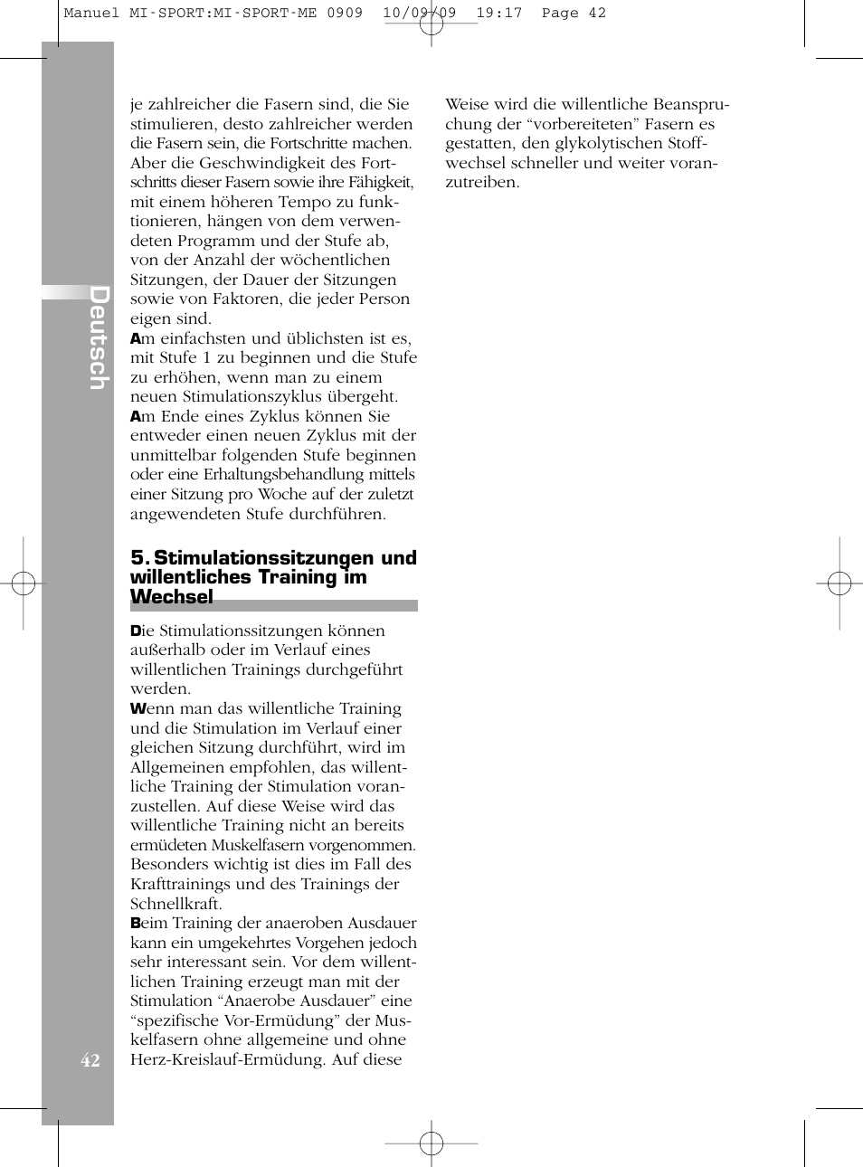 De u ts c h | Compex mi-Sport User Manual | Page 42 / 176