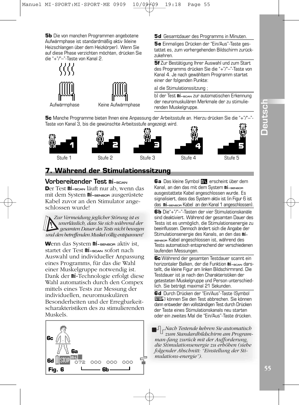 De u ts c h | Compex mi-Sport User Manual | Page 55 / 176