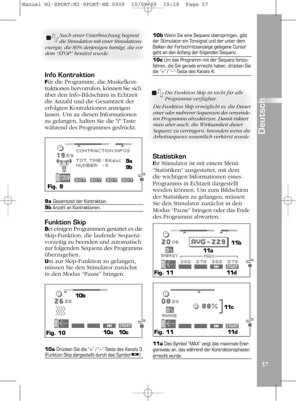 De u ts c h | Compex mi-Sport User Manual | Page 57 / 176