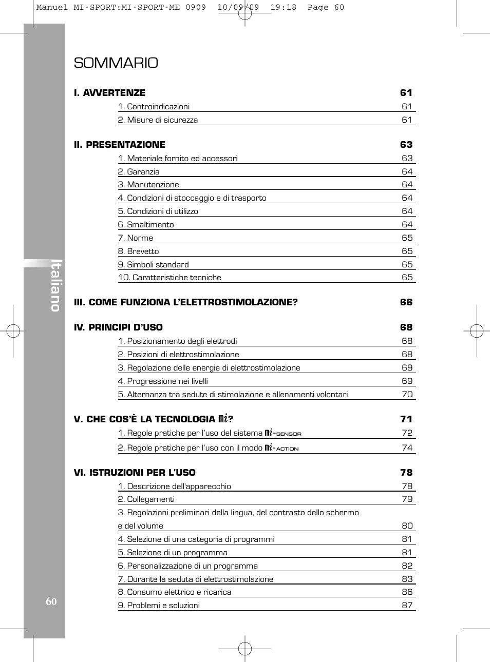 Compex mi-Sport User Manual | Page 60 / 176