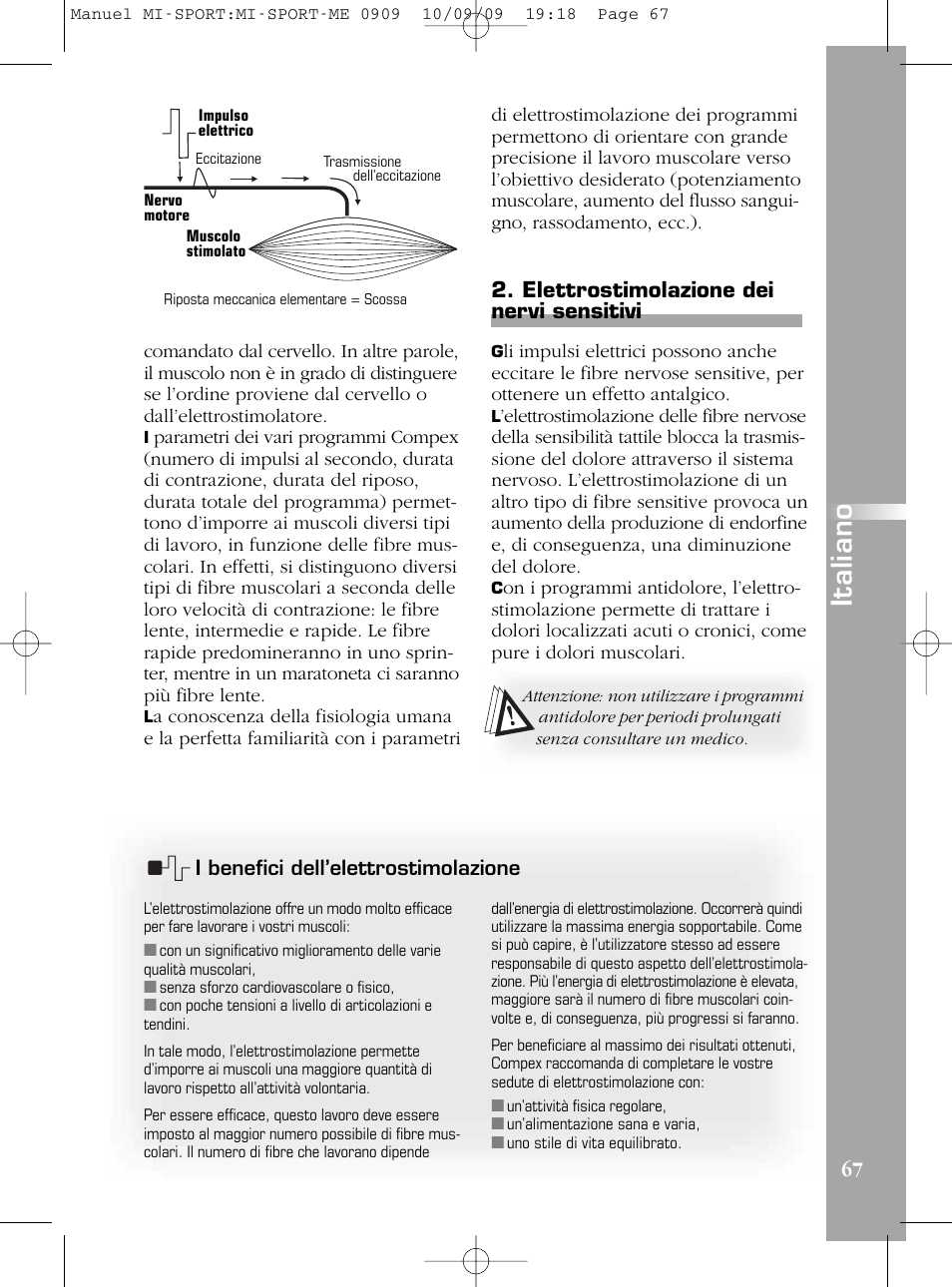 It a li a n o | Compex mi-Sport User Manual | Page 67 / 176