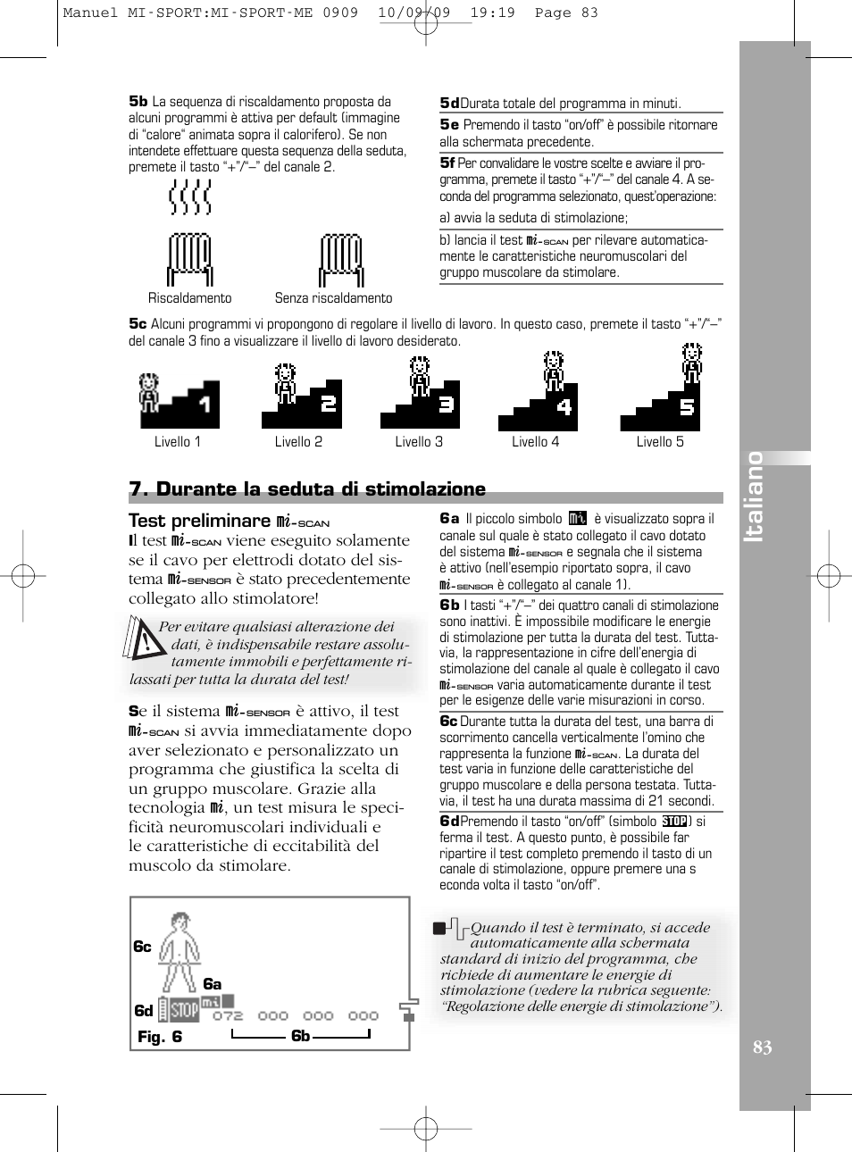 It a li a n o | Compex mi-Sport User Manual | Page 83 / 176