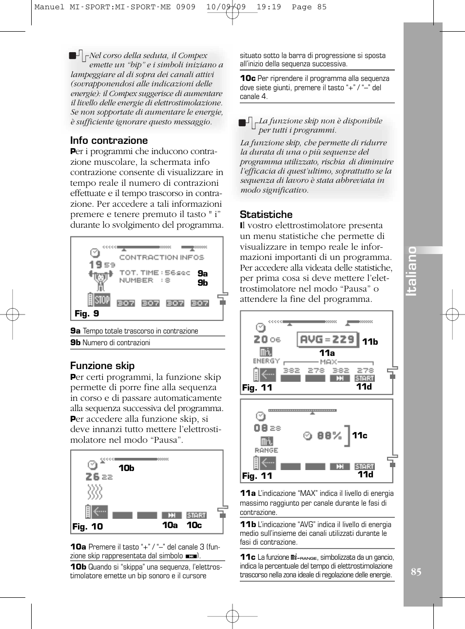 It a li a n o | Compex mi-Sport User Manual | Page 85 / 176