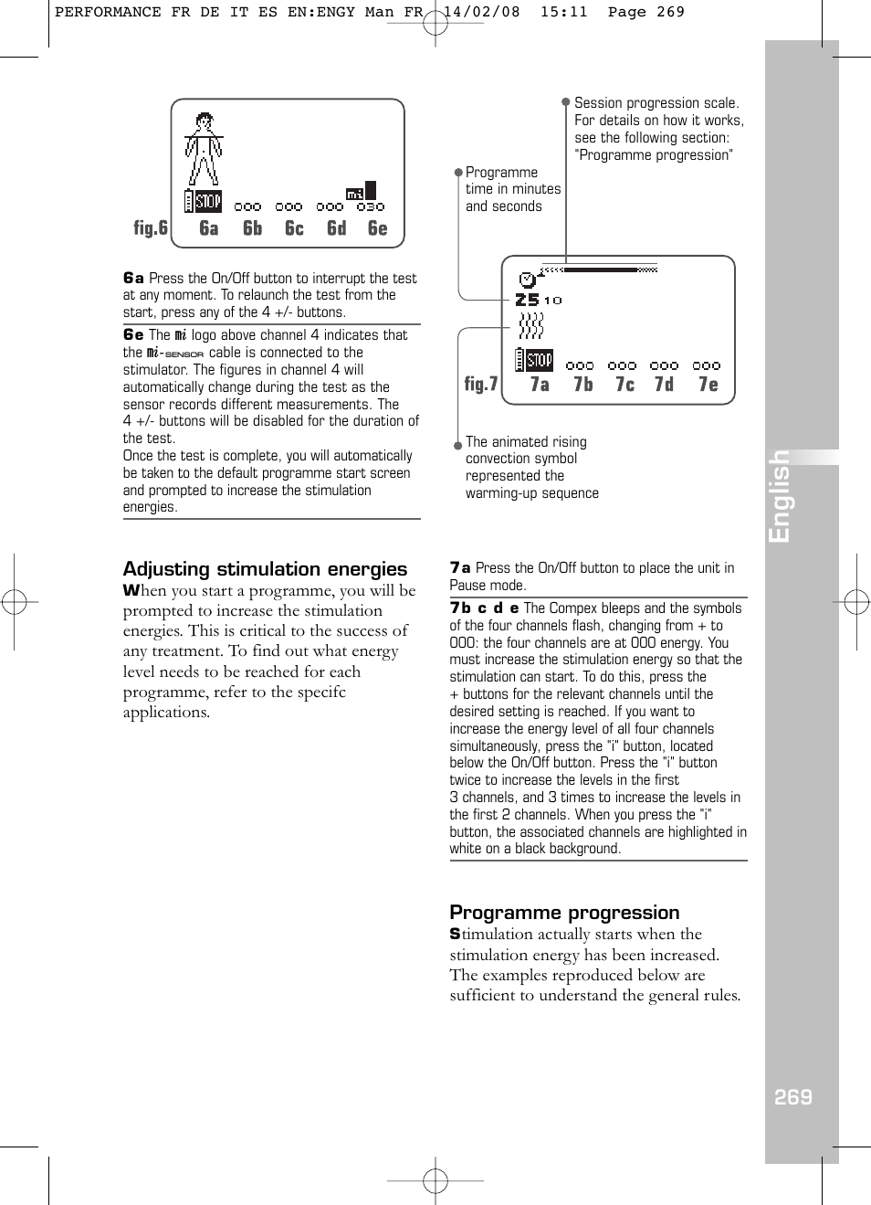 English | Compex Performance User Manual | Page 271 / 313