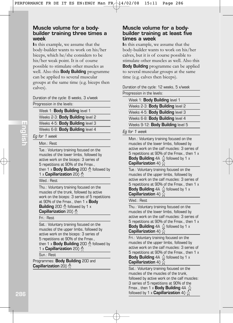 English | Compex Performance User Manual | Page 288 / 313