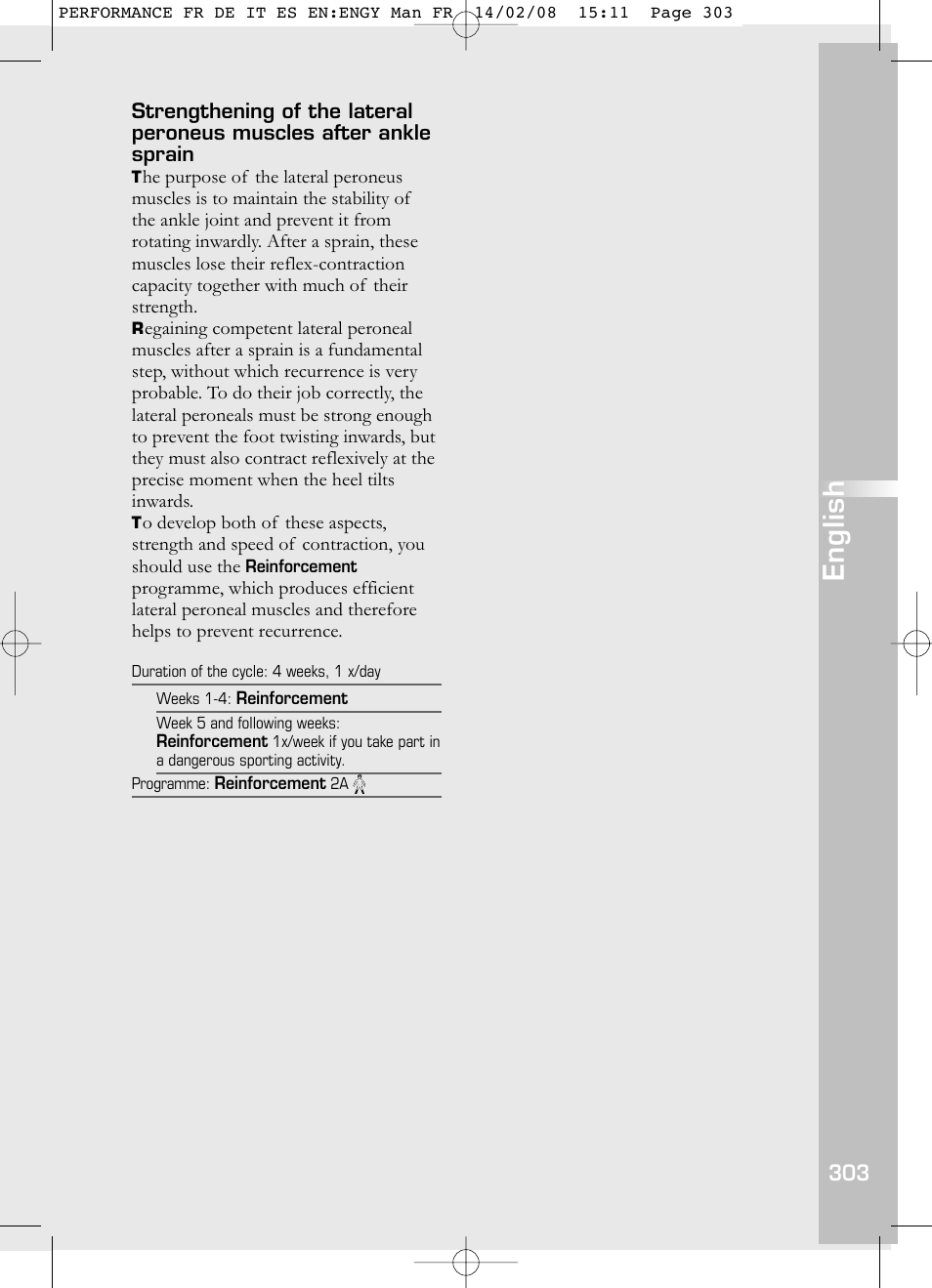 English | Compex Performance User Manual | Page 305 / 313