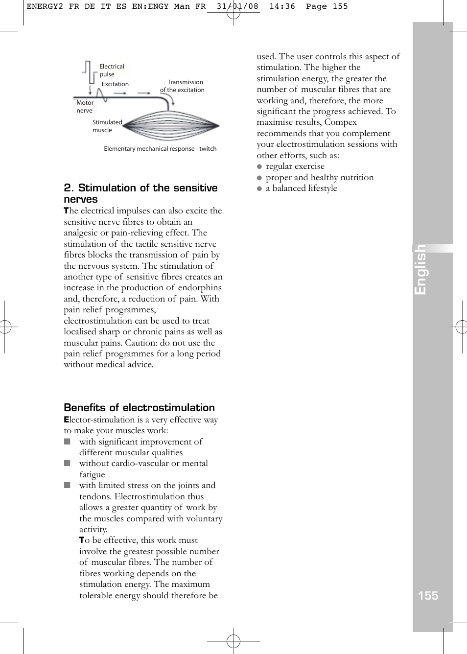 English | Compex Energy mi-Ready User Manual | Page 157 / 183