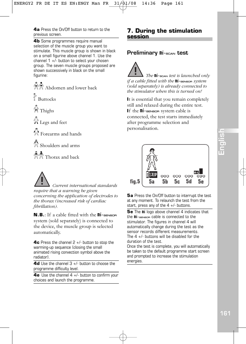 English | Compex Energy mi-Ready User Manual | Page 163 / 183